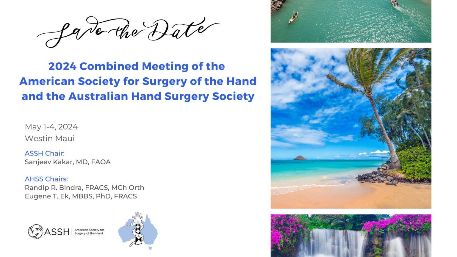 2024 COMBINED MEETING OF THE ASSH AND AHSS Australian Hand Surgery